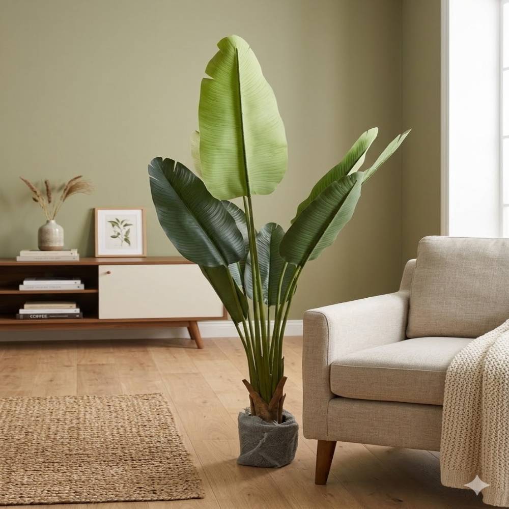 3-fork 9-leaf PVC pipe simulation traveler’s canna