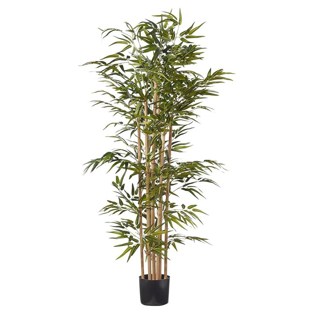 1107 Leaf Golden Bamboo 7 Pole Bonsai (Bamboo)