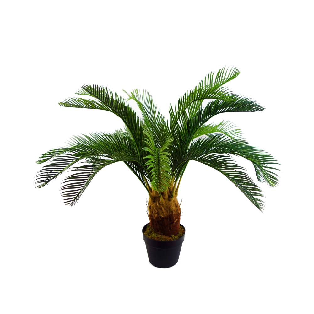 Artificial Tropical Cycas Palm Plant with Pot (Plastic)