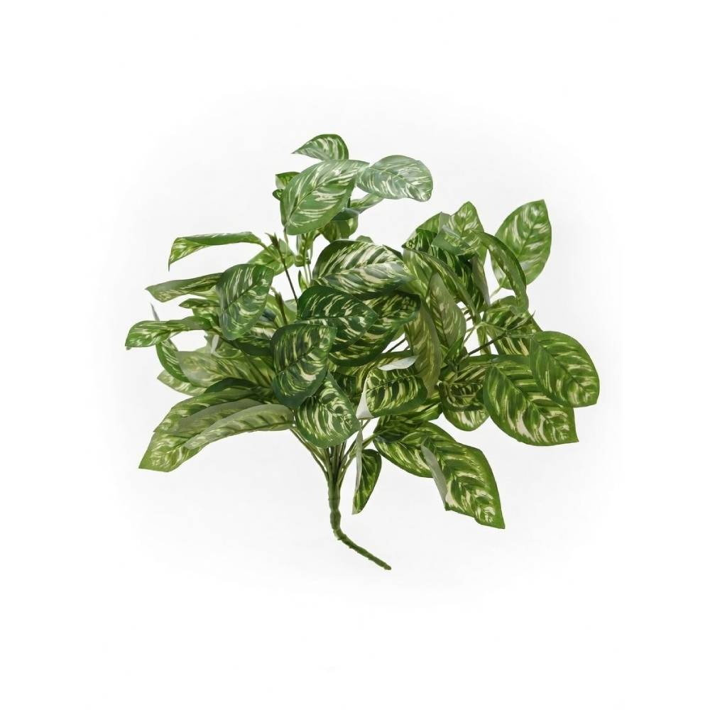 Artificial Variegated Peacock Leaf Foliage Bundle